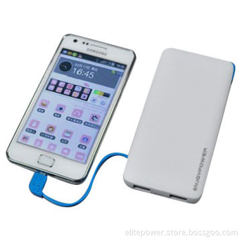 Emergency Charger for iPad/iPhone/Samsung with 5,000mAh Dual USB Output, Li-polymerNew